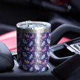 thumbnail image 4 of 30oz Dark Blue Cartoon Unicorn Rainbow Pattern Tumblers Stainless Steel Tumbler with Lid and Straw,Vacuum Insulated Double Wall Travel Tumbler Cups Mug with Cleaning Brush for Coffee,Tea, 4 of 7