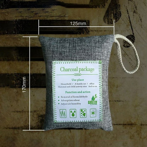 Breathe Green Bamboo Charcoal Odor Eliminator Bag 4 Pack