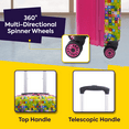 thumbnail image 3 of LEGO 18 Inch Kids Rolling Luggage, Play Date Hardshell Carry On Suitcase with Spinner Wheels, Multi, 3 of 13
