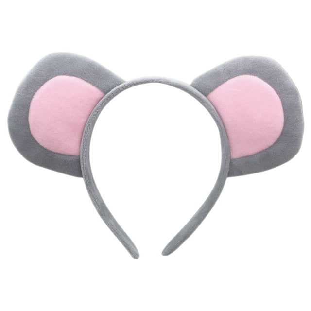 KAKOWELY Diadema con orejas de animal, diadema con orejas de ratón para cosplay, diadema para fiesta, disfraz de fiesta