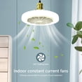 thumbnail image 4 of Ventilador de techo con luces 3 velocidades de viento Ventilador de techo de montaje empotrado 2 colores de luz 30W, 4 of 7