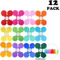thumbnail image 5 of 12 Pack Colorful Four Leaf Clover Paper Garland Decorations Reusable Party Streamers Hanging Garland Tissue Flower Hanging Oranment for Birthday Wedding Baby Shower Party Home Decor, 5 of 5