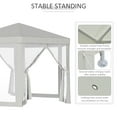 thumbnail image 4 of Outsunny 13’ x 13’ Hexagonal Gazebo Canopy, Water-Resistant, Steel Frame, with Mosquito Net, 4 of 9