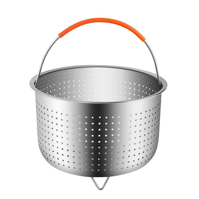 6QT 304 Stainless Steel Steamer Basket Instant Pot Accessories Instant  Cooker Draining Steam Basket