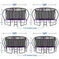 thumbnail image 5 of YORIN Trampoline for 8-9 Kids, 15 FT Trampoline for Adults with Enclosure Net, Basketball Hoop, Ladder, 1500LBS Weight Capacity Outdoor Recreational Trampoline, Heavy Duty Trampoline, 5 of 7