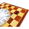 thumbnail image 2 of Nagina International Wooden Nautical Chess Styled Square Wall Clock - Home Decor Hanging, 2 of 6