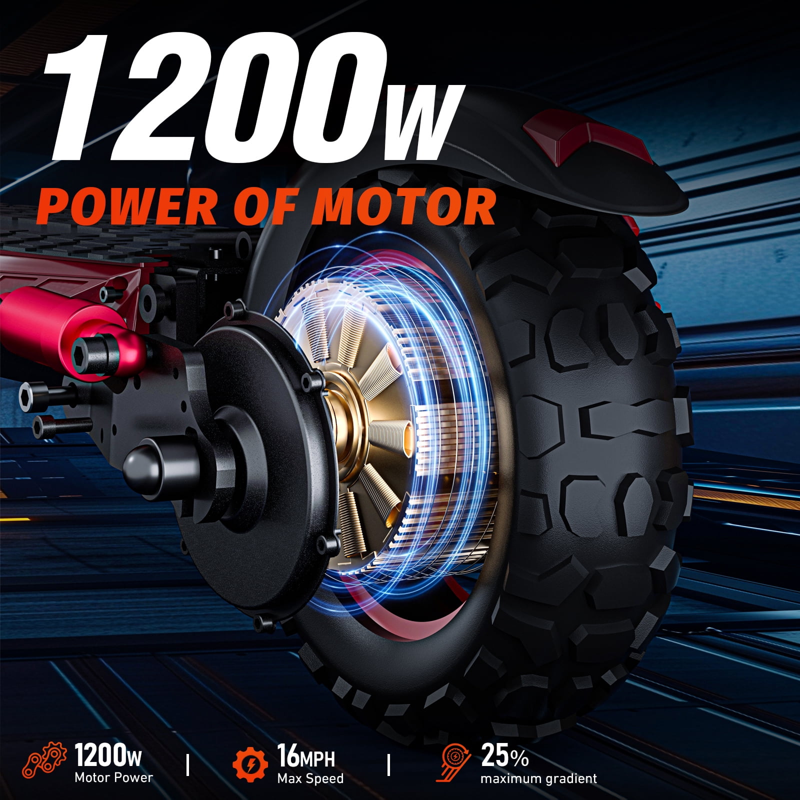 J11 Max 1200W Motor Electric Scooter Adults with Seat, 35 MPH Max Speed & 48V 18AH Big Battery Up to 33 Miles Range, 11" All-Terrain Tires and Dual Suspension, Off Road E-Scooter