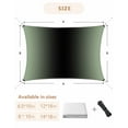 thumbnail image 6 of Sun Shade Sail 12x16Ft Sage Green and Black Gradient Uv Block Sunshade Canopy Outdoor Shade Cover Rectangle Shade Cloth For Patio Garden Yard Deck Pergola, 6 of 6