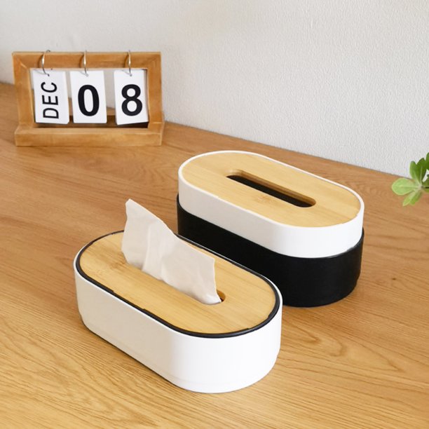 XWQ Caja de tejido Levantamiento elegante Estilo japonés Tisú de escritorio Titular Organizador Artículos para el hogar XWQ 715087822