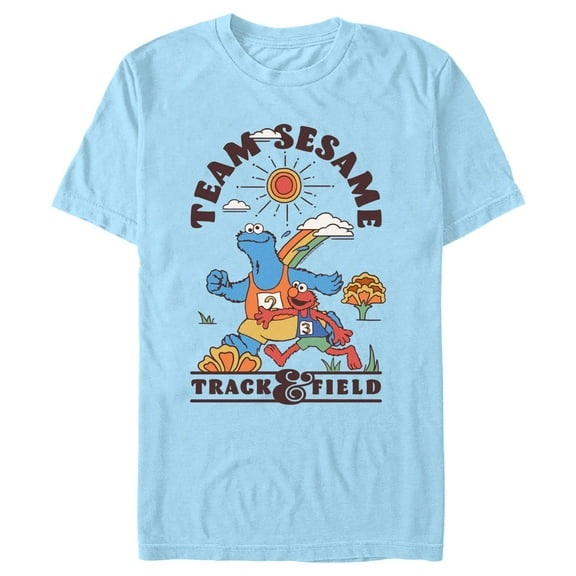 Men's Sesame Street Team Cookie Monster and Elmo Graphic T-Shirt