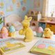 thumbnail image 4 of ddioayh Easter Bunny Ornament Glittery Textured Multi-Expression Simulation Flock Bunny with Satin Bow for Home Garden Patio Outdoor Decor, 4 of 6