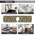 thumbnail image 7 of Coolnut Kiwi Strawberry Sink Splash Guard for Faucet 2 Packs Faucet Absorbent Mats, Summer Fruits Faucet Handle Drip Catcher Quickly Drying Mat for Kitchen Counter Bathroom, 14.9"x5.5", 7 of 7
