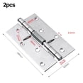thumbnail image 1 of Bgsha 2x Stainless Steel Self Closing Spring Door Internal Hinge DIY Hardware Cabinet, 1 of 9
