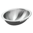 thumbnail image 2 of Houzer Opus 18 in Stainless Steel Topmount Single Oval Bowl Bathroom Sink with Overflow Assembly - CHTO-1800-1, 2 of 7