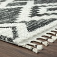 thumbnail image 2 of Luxe Weavers South Western Geometric Fringe Black 5x7 Area Rug, Indoor Carpet, 2 of 8