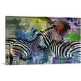 thumbnail image 1 of ARTCANVAS Zebras Modern Art Home decor Canvas Art Print - Size: 60" x 40" (0.75" Deep) (3-Piece), 1 of 9