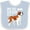 Blue and White, variant on Inktastic My Big Sister is a Saint Bernard (white) Boys or Girls Baby Bib
