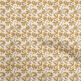 thumbnail image 1 of oneOone Velvet White & Yellow Fabric Floral Sewing Craft Projects Fabric Prints By Yard 58 Inch Wide, 1 of 5
