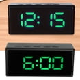 thumbnail image 3 of Digital Alarm Clock with Smart Light Sensing LED, Temperature Sensor, Two Display Modes, Streamlined Design, Clear Display, Mirror Function, Two Level Brightness Adjustment, 3 of 7