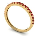 thumbnail image 2 of 0.57 ct Brilliant Round Cut Simulated Ruby 14k Yellow Gold Stackable Band SZ 3.5, 2 of 6