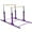 Purple, variant on Costway Kids Double Horizontal Bars Gym Home Adjustable Purple
