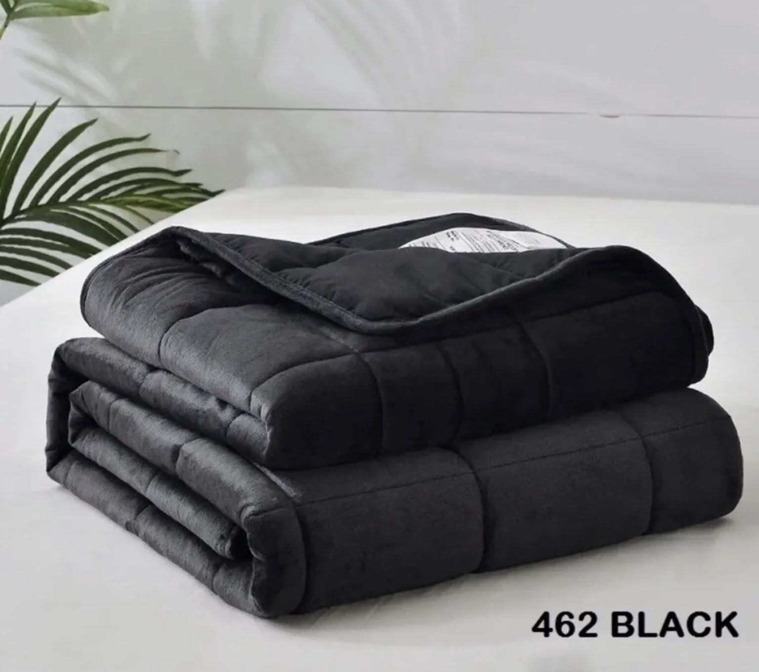 MADISON BLACK COLOR WEIGHTED BLANKET PROVIDES AUTISM ANXIETY STRESS
