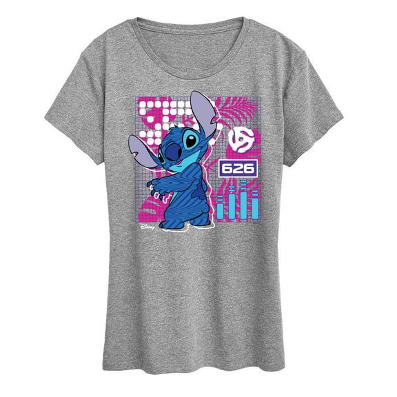 Disney - Lilo & Stitch - Stitch Grid - Women's Short Sleeve Graphic T-Shirt