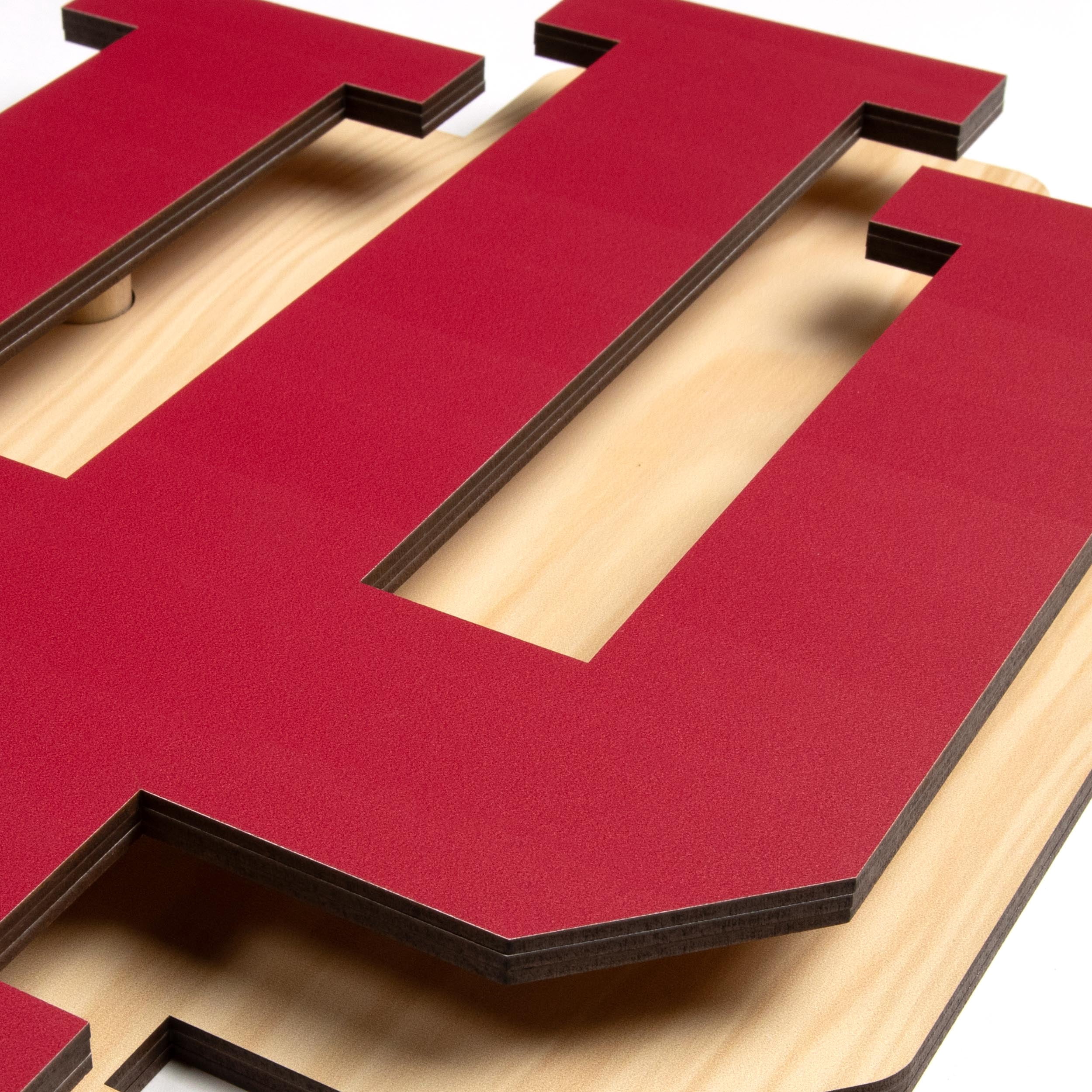 YouTheFan NCAA Indiana Hoosiers 3DX Die Cut Wall Art
