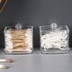 thumbnail image 4 of Yuarrent Contenedor transparente, dispensador de tarros, hisopos al alcance, soporte de almacenamiento de hisopos resistente y duradero Almacenamiento y organización del hogar, 4 of 6