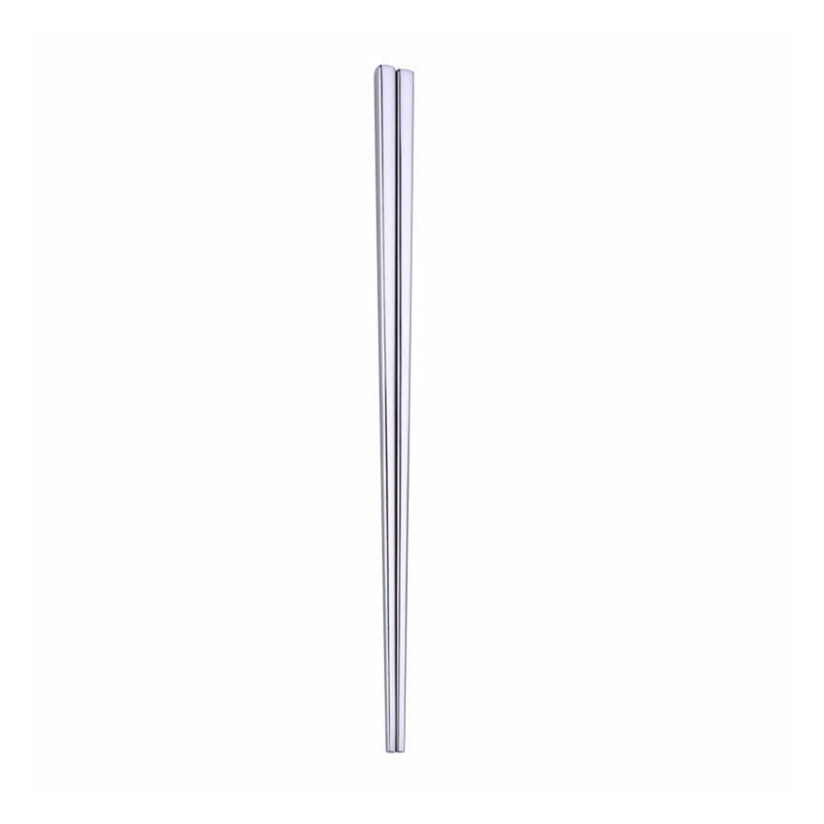 8.9" Length White Vine Pattern Chop Stick Stainless Steel Chopsticks Gift Hot 