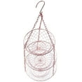 thumbnail image 2 of 3 Tier Fruit Basket, Vegetable Kitchen Storage Basket Chain Hanging Space Saving Fruits, Plants Storage Basket(Copper), 2 of 9