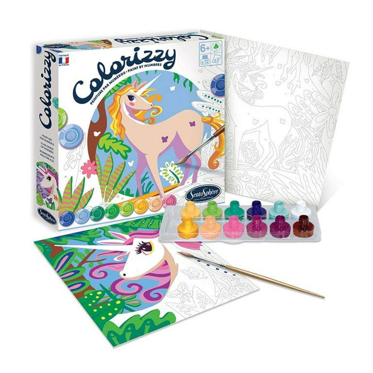 Sentosphere Colorizzy Paint By Number Kit- Unicorns