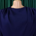thumbnail image 6 of AURA Plus Size Autumn Pleated A Line Commuter Dress Elegant High Waist Midi OL Dress XL XXXL, 6 of 9