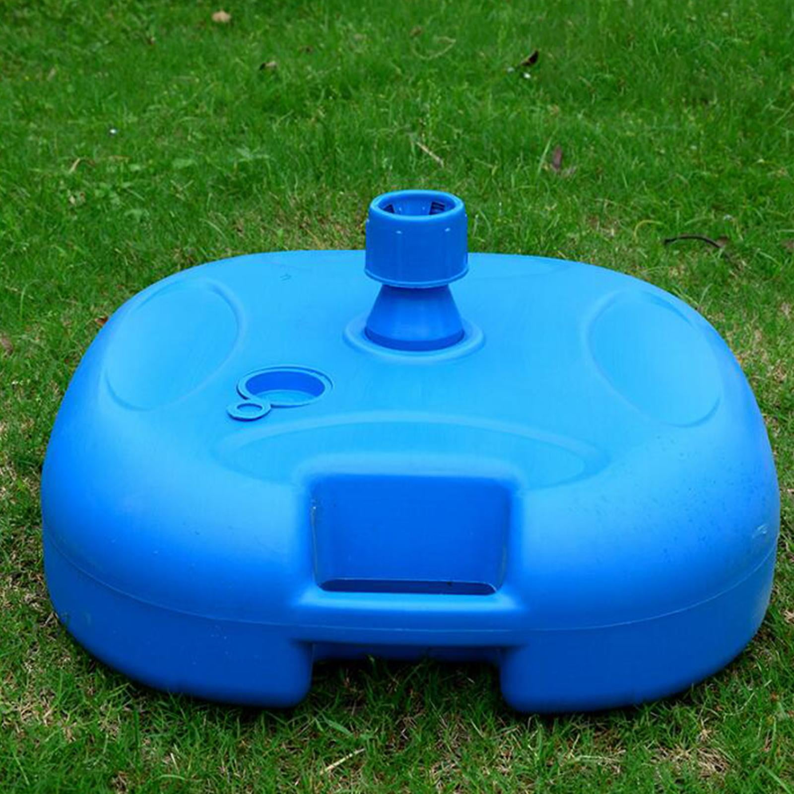 Axioma Heavy Duty Outdoor Umbrella Stand Water Filled Weight Patio Umbrella Stand Sun Blue