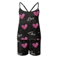 thumbnail image 4 of Womens Valentines Day Print Camisole Tank Top and Shorts Home Sleepwear Pajama Set 2 Piece Pajama Set for Women Set Women Pajama Set Hot Pink L, 4 of 4