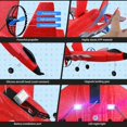 thumbnail image 4 of Avion A Control Remoto Niños Adultos F35 Con Luces Carga Usb Rojo, 4 of 7