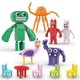 thumbnail image 2 of Lindo jardín de infancia MOC bloques de construcción paraíso jardín verde monstruo arco iris amigos muñeca niños juguetes, para niñas dormir fiesta actividad, 2 of 10