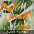 thumbnail image 7 of Orange Floral Palm Leaves Throw Pillow Cover 20 x 36 Inch Decorative Pillow Cover Tropical Summer Botancial Lumbar Pillowcase Seasonal Rectangle Cushion Case for Couch Sofa Bed Living Room, 7 of 7