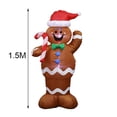 thumbnail image 4 of Modelo Inflable De 1,5 M, Muñeco De Nieve Inflable De Navidad Iluminado Con Sombrero, Decoración Artística De Patio Led, Adornos Navideños, Juguetes Inflables Para El Hogar Moyic HA023863-00, 4 of 7