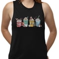 thumbnail image 2 of Holiday Drinks Christmas Women's Muscle Tank 2X-Large Black, 2 of 5