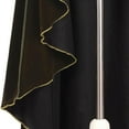 thumbnail image 3 of Rohuuque Men's Cloak Medieval Renaissance Cloak Gothic Cloak Stand Collar Deluxe Velvet Gold Trim Cape for Adult Brown, 3 of 5