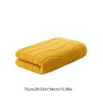 thumbnail image 3 of Soft Absorbent Polyester Towel | Thickened Face & Body Towel for Bathroom, Spa & Gym | 75x35 cm Gray, Yellow, White, Green | 1-Piece Household Towel, 3 of 6