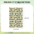 thumbnail image 4 of Pofeuu Train With Animals Print Premium Golf Towel with Carabiner Clip Absorbent Microfiber Waffle Pattern Golf Towel for Golf Bag Trolly Belt Loop, 4 of 8
