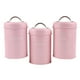 thumbnail image 4 of Bote de Almacenamiento de Cocina Macarena Set de 3 piezas para alimentos color rosa, 4 of 8