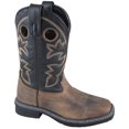 thumbnail image 1 of Bota de vaquero para niños de cuero marrón / negro Stampede para niños - Talla EE. UU.: 5 Smoky Mountain Boots 3893Y-5R, 1 of 1
