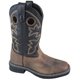 thumbnail image 1 of Bota de vaquero para niños de cuero marrón / negro Stampede para niños - Talla EE. UU.: 7 Smoky Mountain Boots 3893Y-7R, 1 of 1