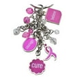 thumbnail image 2 of Susan G. Komen for the Cure Beaded 4 Charm Bling Key Ring. KOMENV023300, 2 of 2