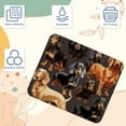 thumbnail image 3 of Dachshund Printed Square Desk Mat Gaming Mouse Pad with Non-Slip Rubber Bottom - 8.3x9.8 Inch Office and Gaming Mouse Pad, 3 of 6