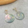 thumbnail image 3 of Besheek Handmade Goldplated and Abalone Moon & Stars Dangle Earrings, 3 of 5