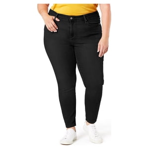 Signature by Levi Strauss Women's Mid Rise Skinny Jeans, Black